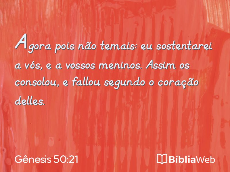 Gênesis 50:21 em imagem para compartilhar