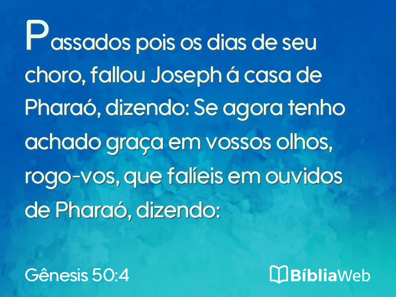 Gênesis 50:4 em imagem para compartilhar