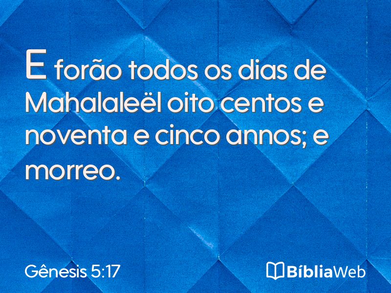 Gênesis 5:17 em imagem para compartilhar
