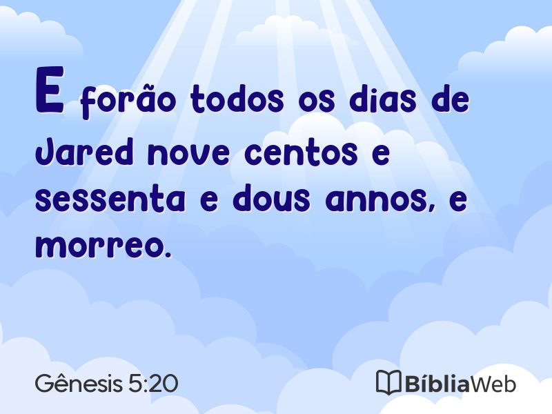 Gênesis 5:20 em imagem para compartilhar