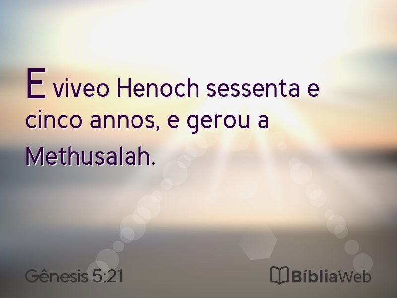 Gênesis 5:21 em imagem para compartilhar