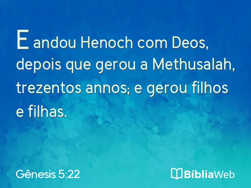 Gênesis 5:22 em imagem para compartilhar