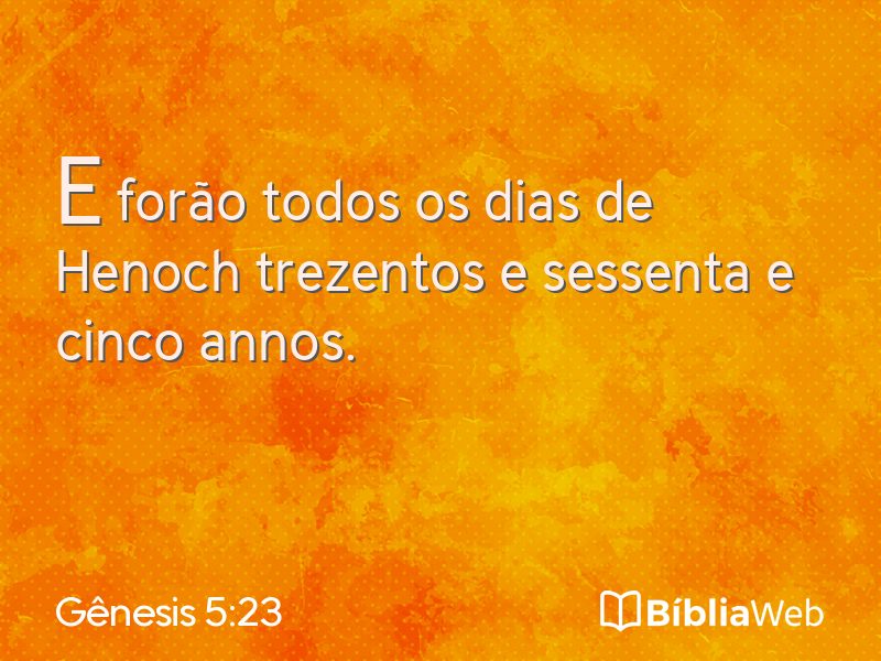Gênesis 5:23 em imagem para compartilhar