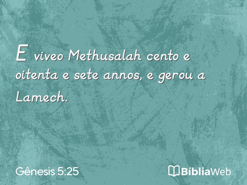 Gênesis 5:25 em imagem para compartilhar