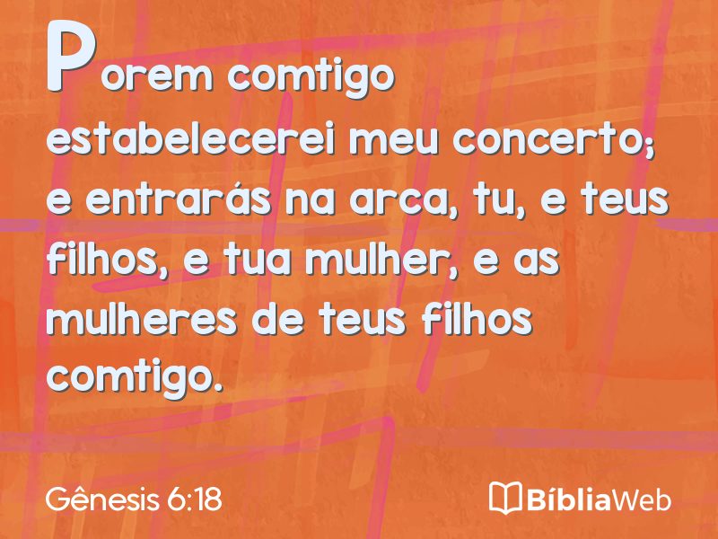 Gênesis 6:18 em imagem para compartilhar