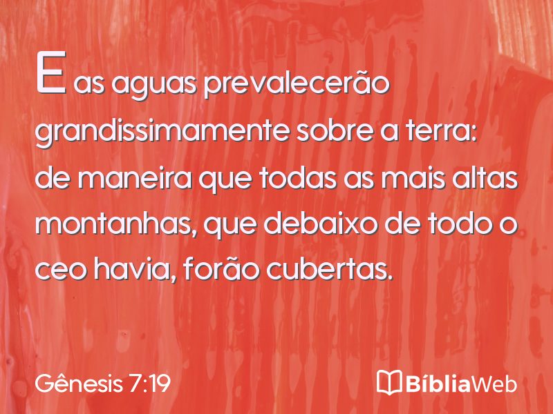 Gênesis 7:19 em imagem para compartilhar