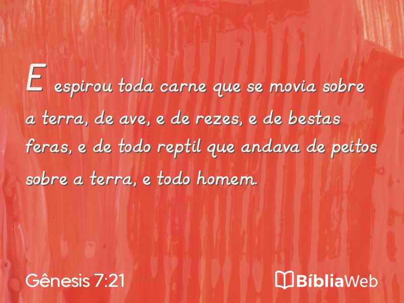 Gênesis 7:21 em imagem para compartilhar