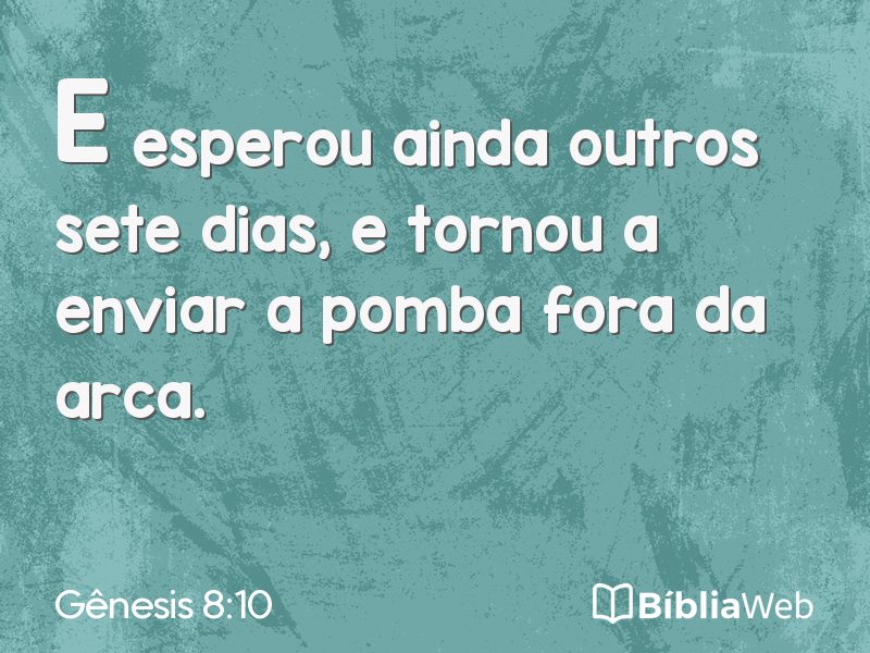Gênesis 8:10 em imagem para compartilhar