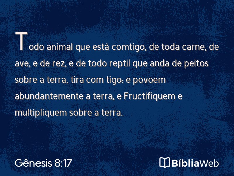 Gênesis 8:17 em imagem para compartilhar