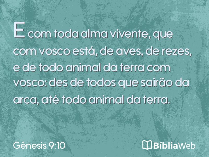 Gênesis 9:10 em imagem para compartilhar