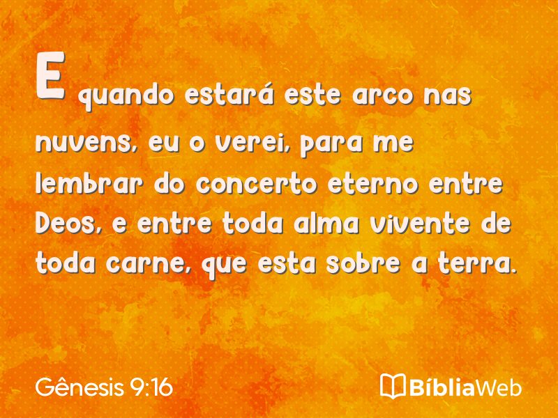 Gênesis 9:16 em imagem para compartilhar