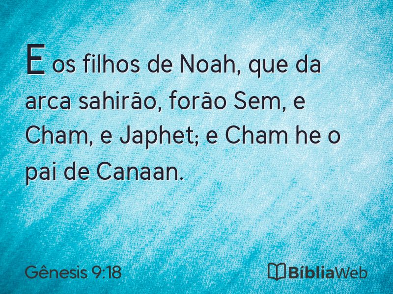 Gênesis 9:18 em imagem para compartilhar