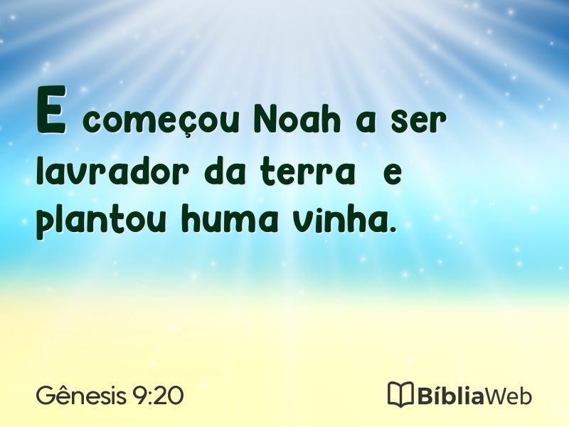 Gênesis 9:20 em imagem para compartilhar
