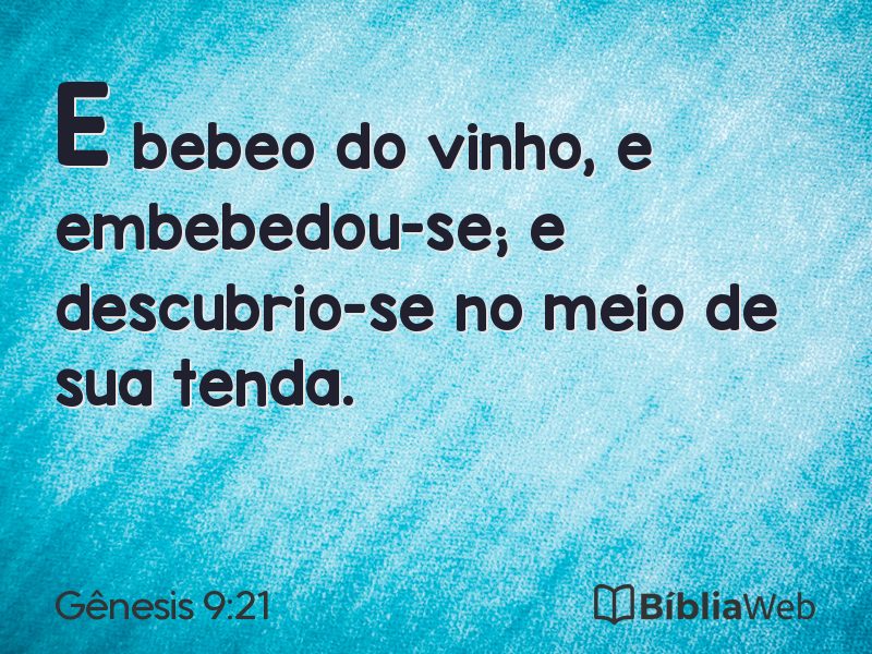 Gênesis 9:21 em imagem para compartilhar