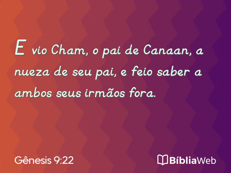 Gênesis 9:22 em imagem para compartilhar
