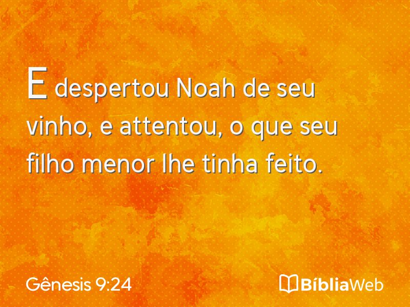 Gênesis 9:24 em imagem para compartilhar