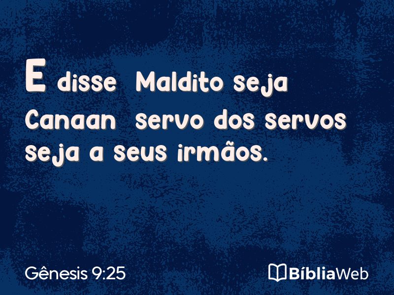 Gênesis 9:25 em imagem para compartilhar