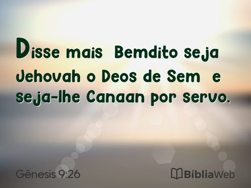 Gênesis 9:26 em imagem para compartilhar