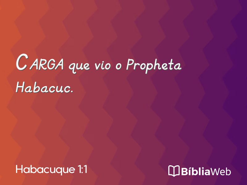 Habacuque 1:1 em imagem para compartilhar