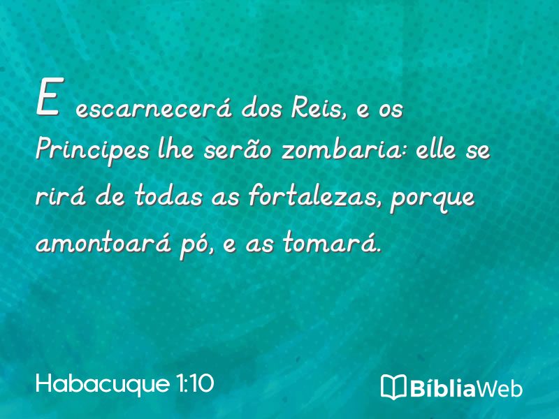 Habacuque 1:10 em imagem para compartilhar