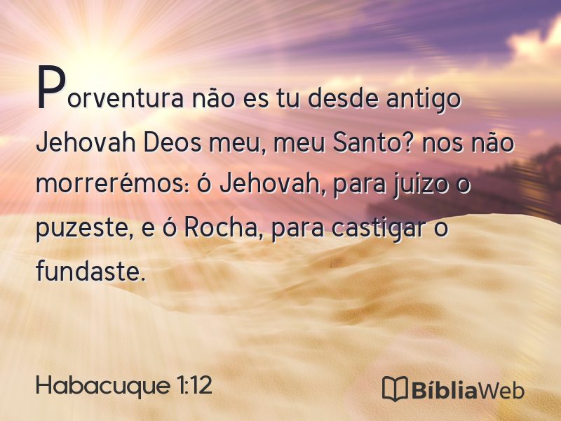 Habacuque 1:12 em imagem para compartilhar