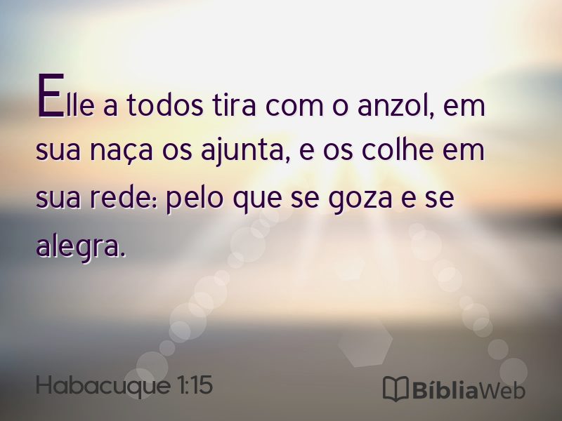 Habacuque 1:15 em imagem para compartilhar