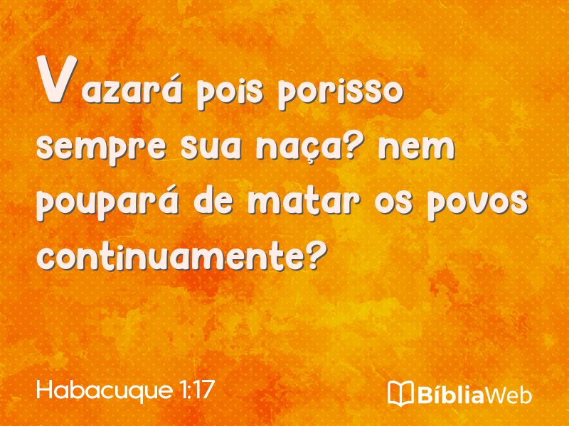 Habacuque 1:17 em imagem para compartilhar