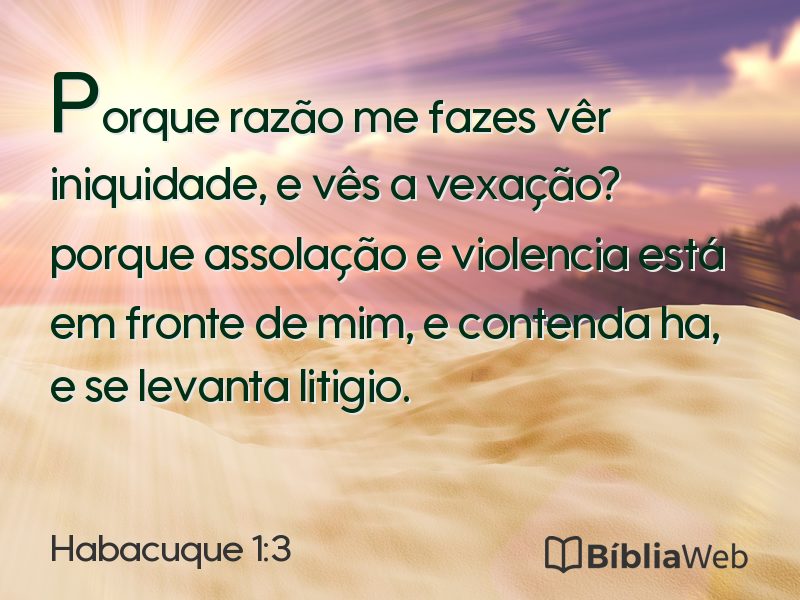 Habacuque 1:3 em imagem para compartilhar