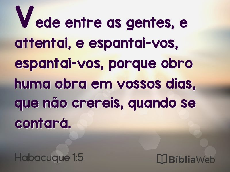 Habacuque 1:5 em imagem para compartilhar
