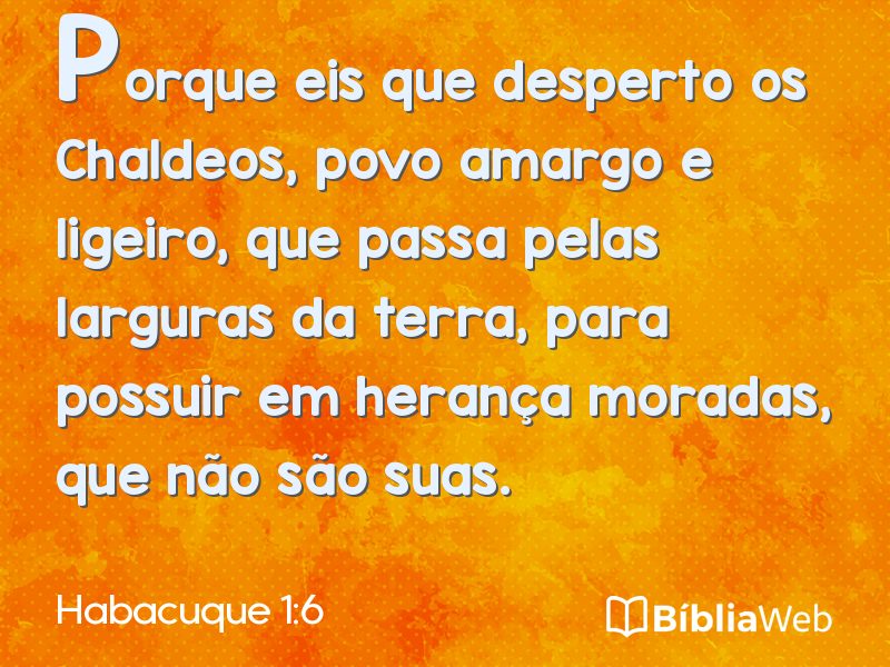 Habacuque 1:6 em imagem para compartilhar