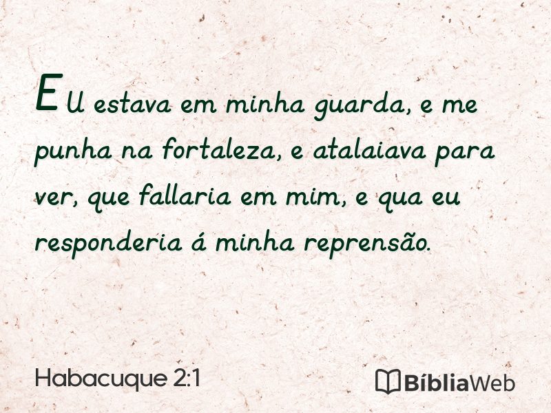 Habacuque 2:1 em imagem para compartilhar