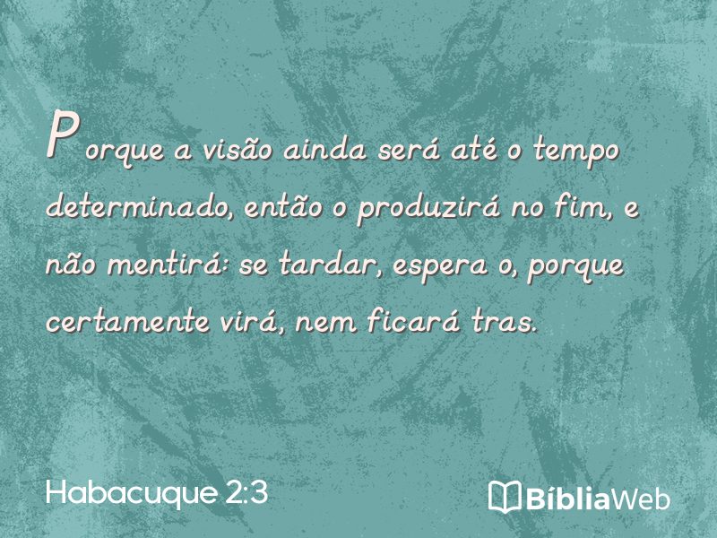 Habacuque 2:3 em imagem para compartilhar