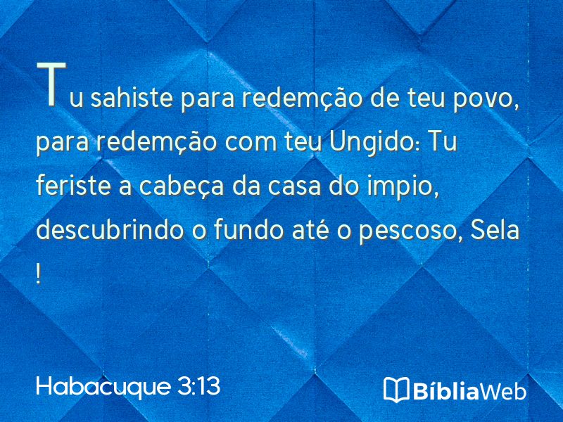 Habacuque 3:13 em imagem para compartilhar