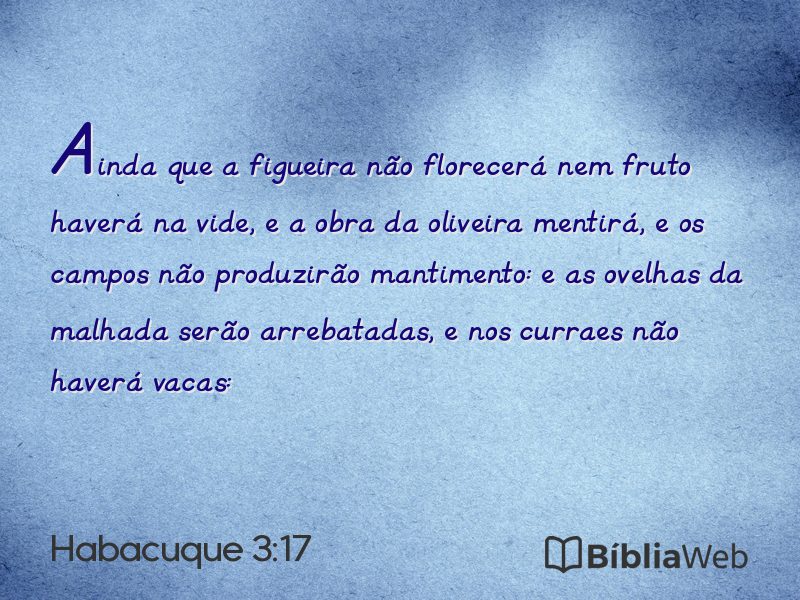 Habacuque 3:17 em imagem para compartilhar