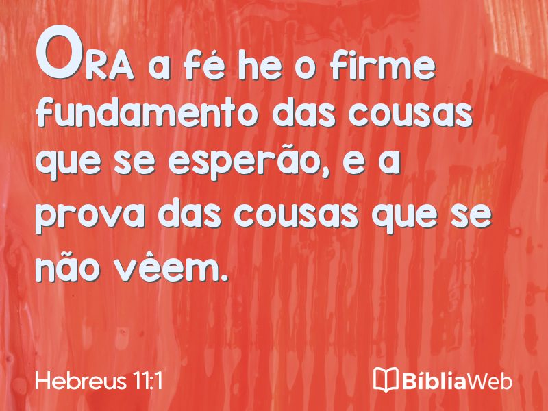 Hebreus 11:1 em imagem para compartilhar