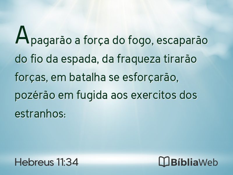 Hebreus 11:34 em imagem para compartilhar