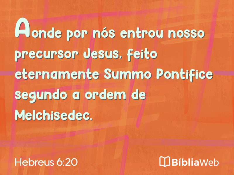 Hebreus 6:20 em imagem para compartilhar