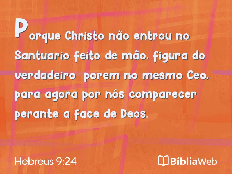 Hebreus 9:24 em imagem para compartilhar