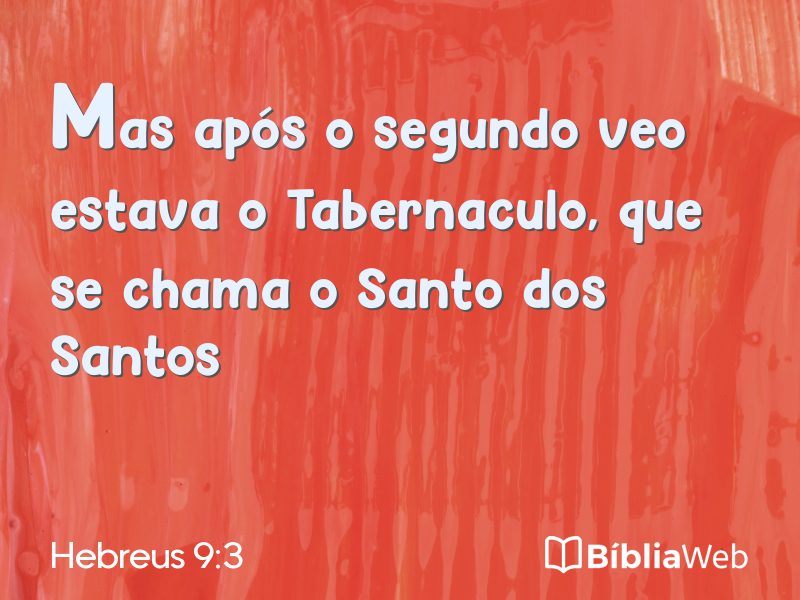 Hebreus 9:3 em imagem para compartilhar