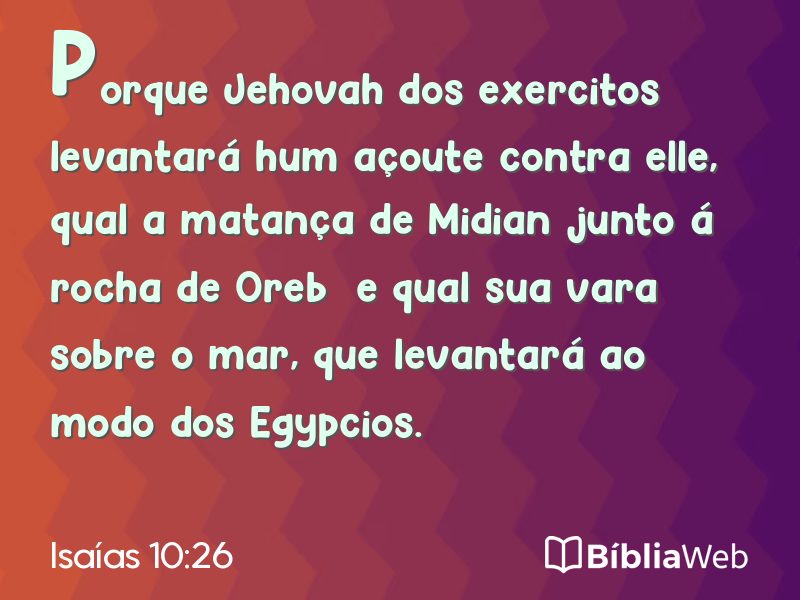 Isaías 10:26 em imagem para compartilhar