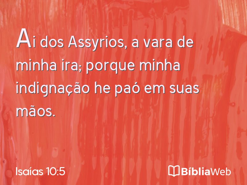 Isaías 10:5 em imagem para compartilhar