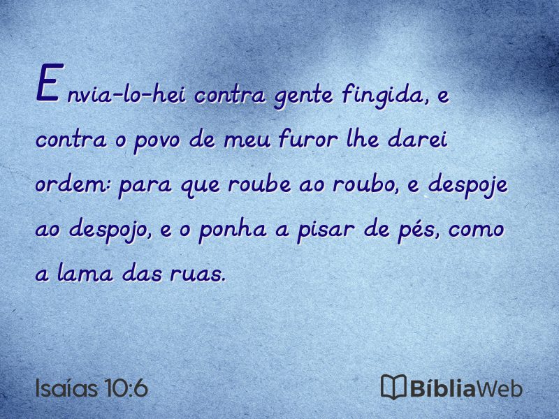 Isaías 10:6 em imagem para compartilhar