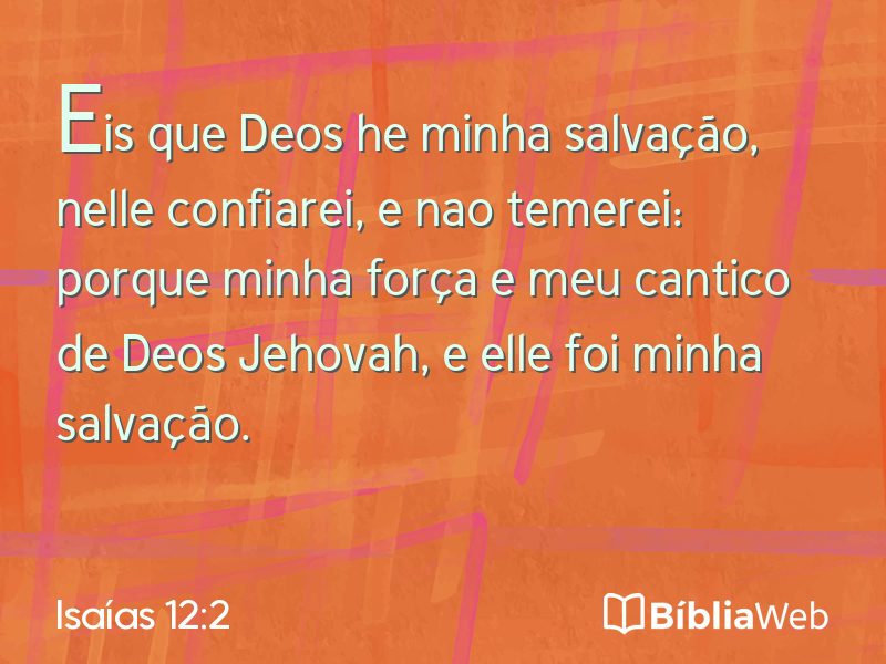 Isaías 12:2 em imagem para compartilhar