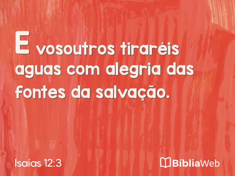 Isaías 12:3 em imagem para compartilhar