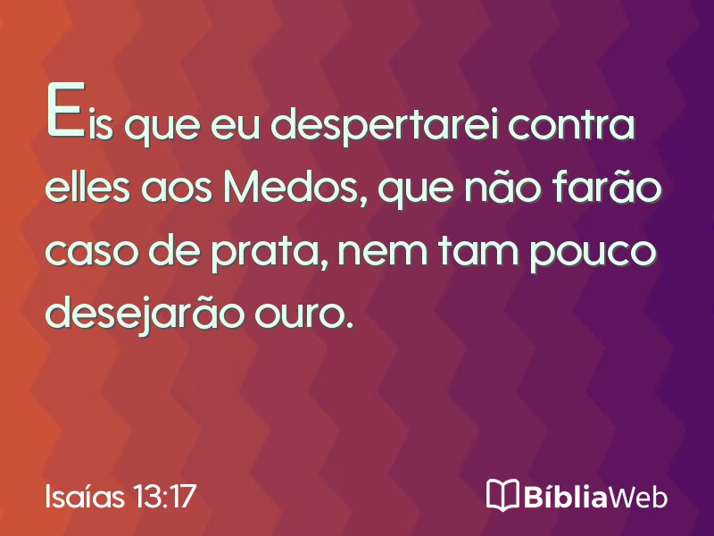 Isaías 13:17 em imagem para compartilhar