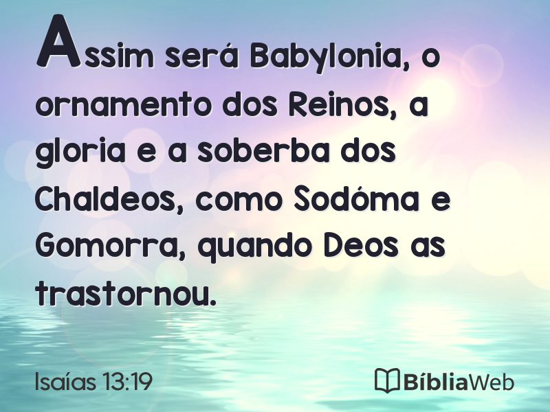 Isaías 13:19 em imagem para compartilhar
