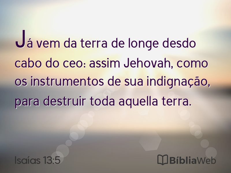Isaías 13:5 em imagem para compartilhar