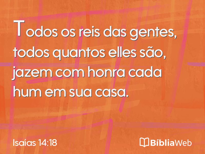Isaías 14:18 em imagem para compartilhar