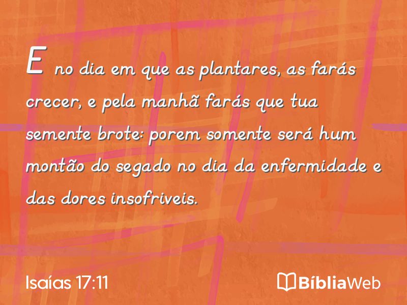 Isaías 17:11 em imagem para compartilhar