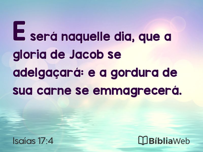 Isaías 17:4 em imagem para compartilhar